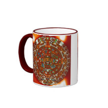 mayan aztec calendar ceramic mug