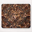Mayan Aztec Sun Disc Calendar mousepads