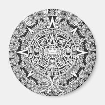Mayan Calendar 12.21.2012 Aztec Refrigerator Magnet