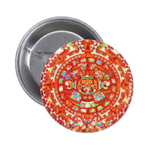 Mayan Calendar 2012 Design Pinback Button