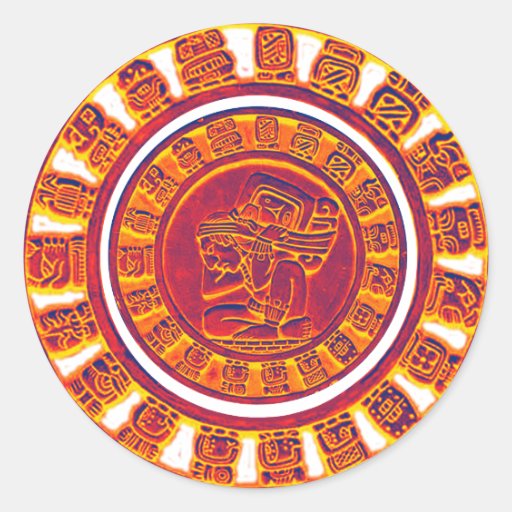 Mayan Calendar 2012 Round Stickers