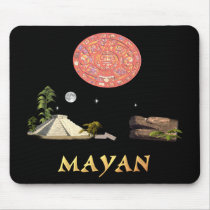 Mayan calendar and temple
