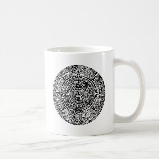Mayan Calendar Black Coffee Mugs