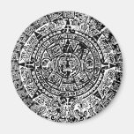 Mayan Calendar Black Magnets