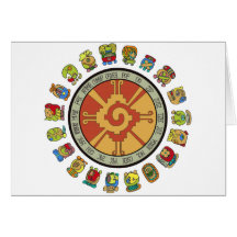 Mayan Calendar Design Greeting Cards