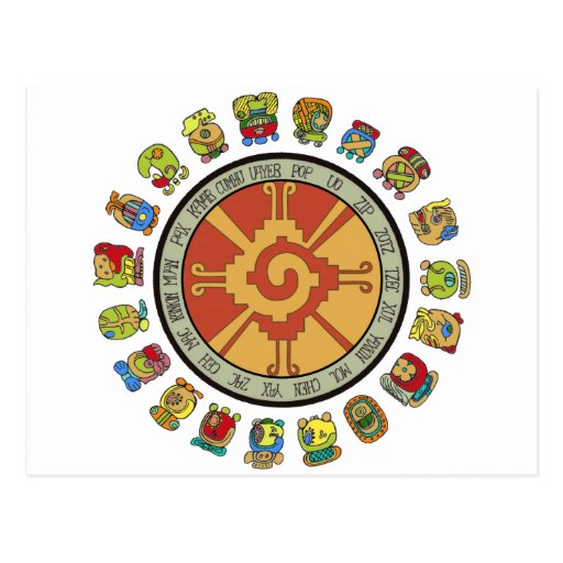 Mayan Calendar Design Post Cards