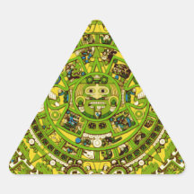 mayan calendar triangle sticker