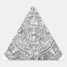 mayan calendar triangle sticker