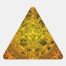 Mayan Calendar Triangle Stickers