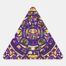 mayan calendar triangle stickers
