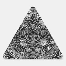 Mayan Calendar Triangle Stickers