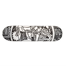 Mayan circle, Mexican hieroglyph(Maya) Skateboard Decks