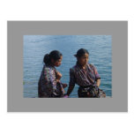 Mayan Girls at Lake Post Card