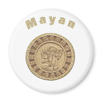 Mayan gold magnet