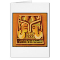 Mayan Inn Guatamala Travel Poster Greeting Card