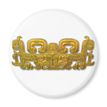 Mayan Jaguar - Gold magnets