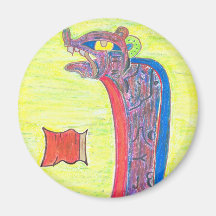 Mayan Jaguar Magnet