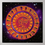 Mayan long-count calendar Poster