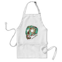 Mayan Mask-2012 Aprons