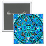 Mayan Maya Aztec Doomsday Symbol ~ Pinback Button