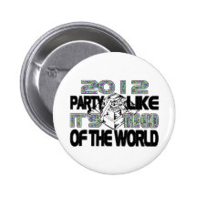 Mayan New Years Pyramid 2012 Pinback Buttons