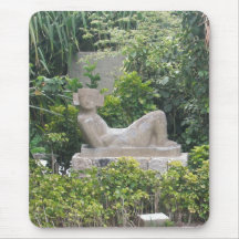Mayan Sacrifice Statue Replica Mousepad