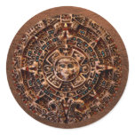 MAYAN Sun Calendar of Mexico stickers