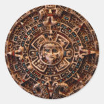 MAYAN Sun Calendar of Mexico Stickers