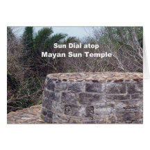 Mayan Sun Dial Greeting Cards