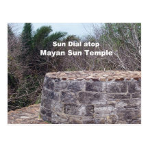 Mayan Sun Dial Postcard