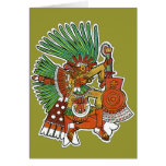Mayan Tezcalipoca God Greeting Card