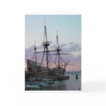 Mayflower II at Sunset Cards