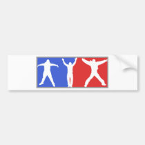 Mayor League Jumping Men! bumper stickers