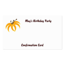 May's Birthday Party-Customize Business Card Template