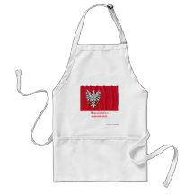 Mazowieckie - Masovia waving flag with name Apron