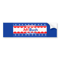 McBUSH NO THIRD TERM Bumper Sticker bumper stickers