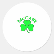 McCabe Round Stickers