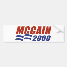 McCain 2008 Autocollants Pour Voiture