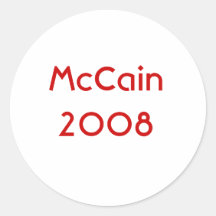 McCain 2008 Round Sticker