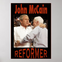 McCain-Bush "Reformer" Poster