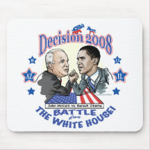 McCain contre Obama 2008 Tapis De Souris