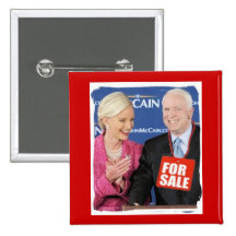 McCain For Sale Square Button