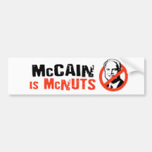 McCain is McNuts Bumper sticker