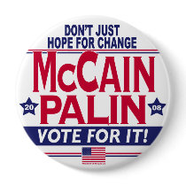 McCain Palin 2008 Button