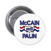 McCain Palin 2008 Pinback Button