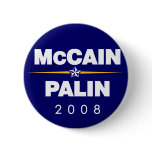 McCain Palin Buttons, Support John McCain Buttons buttons