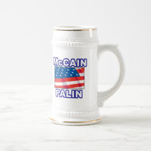 McCain Palin Flag Coffee Mugs