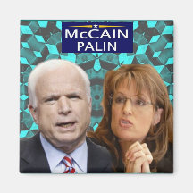 McCain / Palin Geometric Magnet