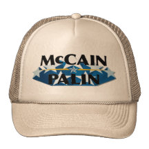 McCain Palin Khaki Logo hat