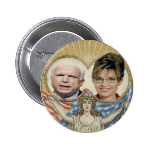 McCain / Palin Lady Liberty Button